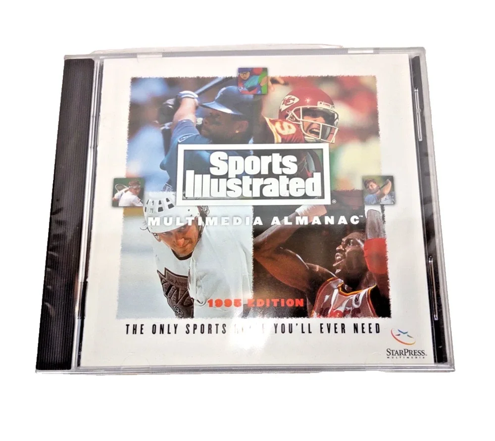 Rare VTG Sports Illustrated Multimedia Almanac 1995 Edition PC Game Star Press